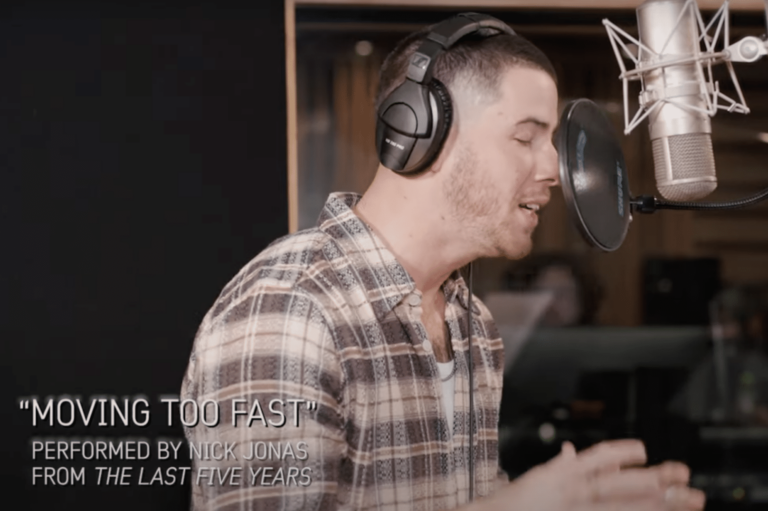 Nick Jonas recording for "The Last Five Years" (YouTube)